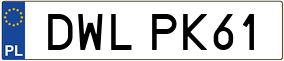 Trailer License Plate